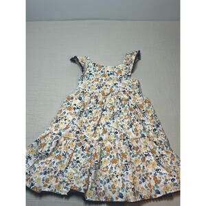 Tahari Toddler Girls Dress Size 2T High Waited Full Skirt Floral‎ Ruffle Sleeves